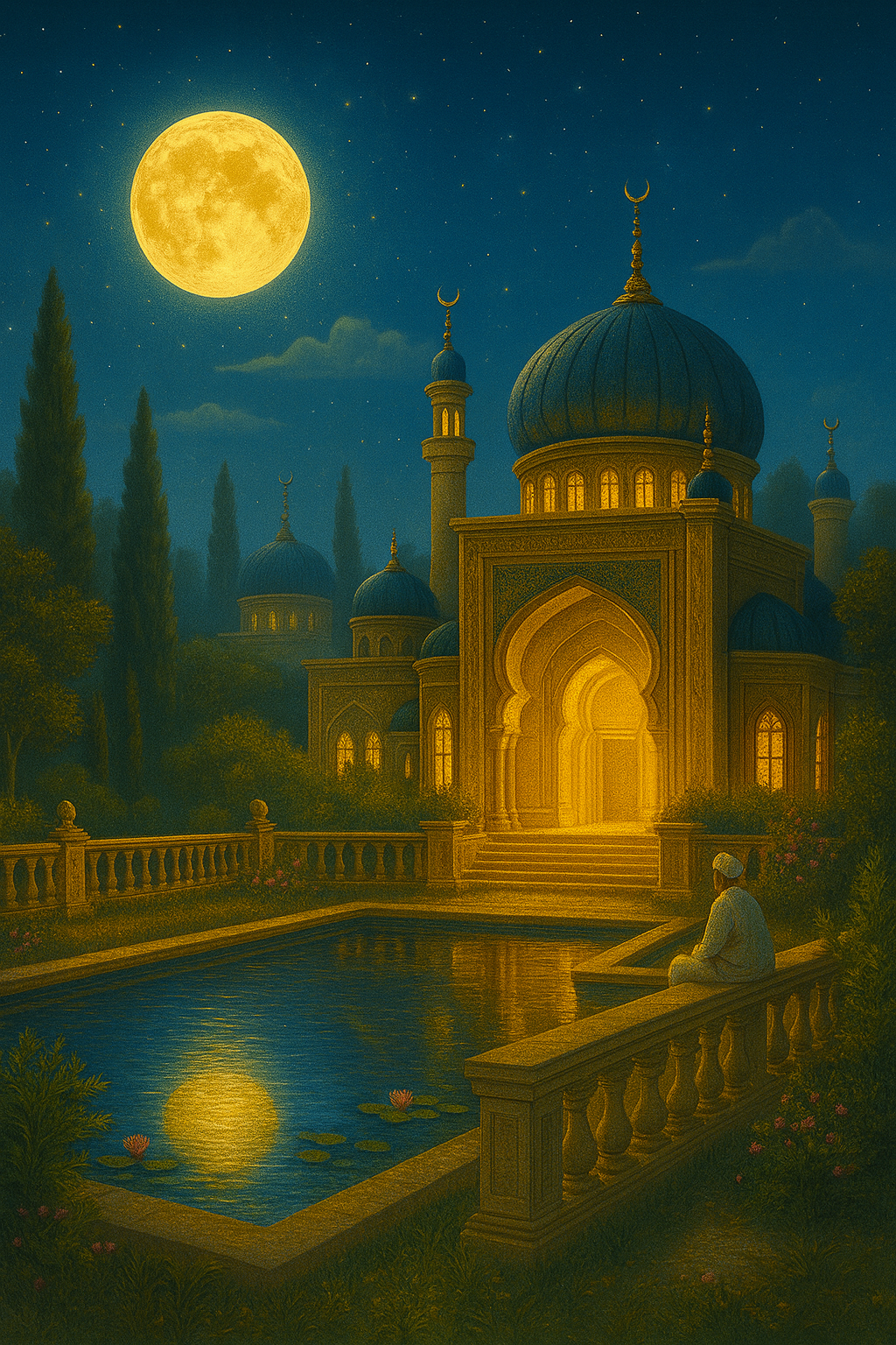 Moonlit Masjid Tote Bag