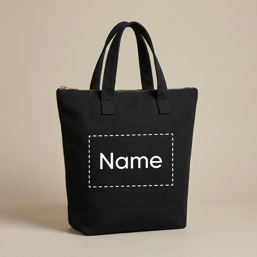 Custom Zipper Tote Bag