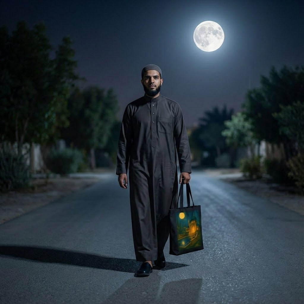 Moonlit Masjid Tote Bag